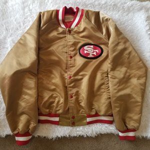 Vintage 80s San Francisco 49ers Chalk Line Jacket